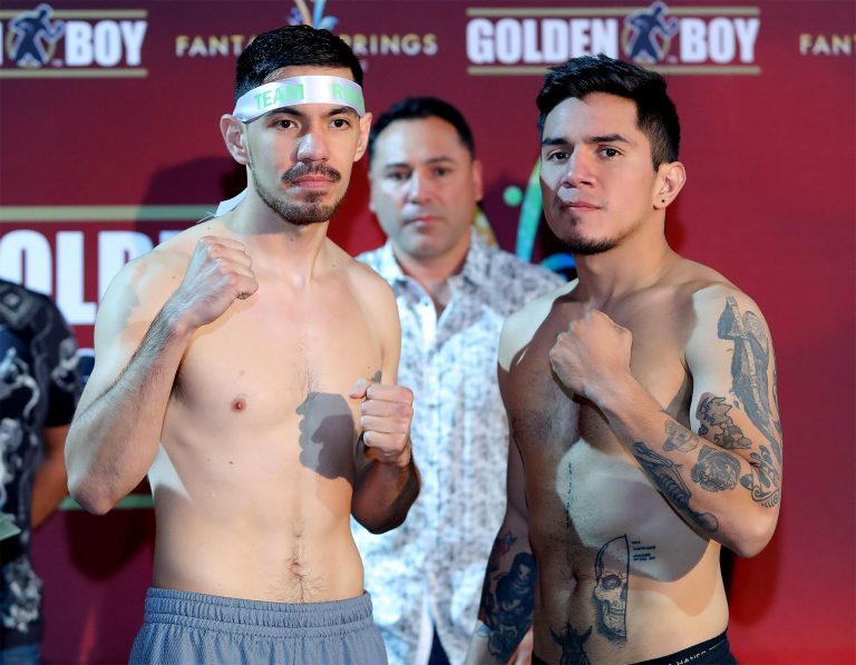 Ryan Garcia vs. Carlos Morales Official Weigh-in Results & Photos
