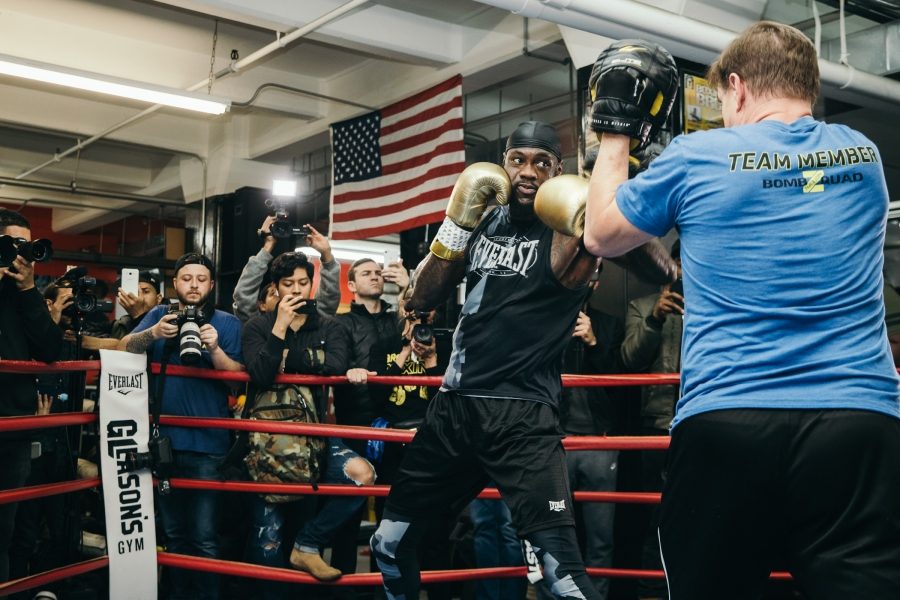 Deontay Wilder Media Workout