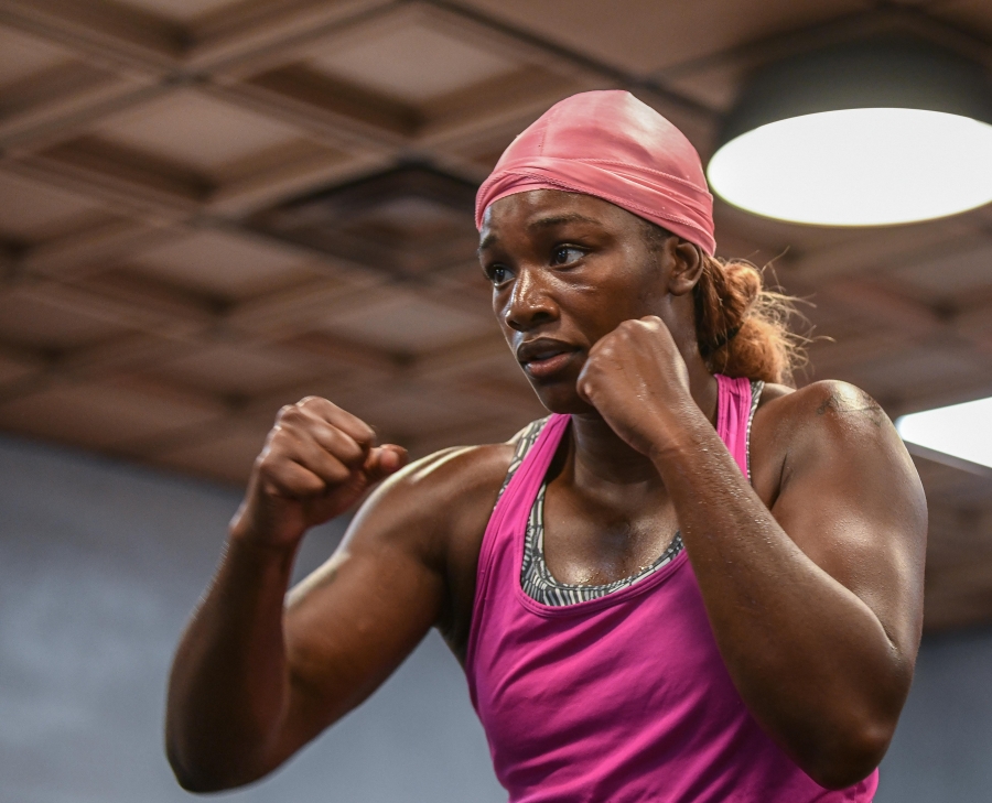 Claressa Shields and Hannah Rankin Miami Media Workout Quotes and Photos.