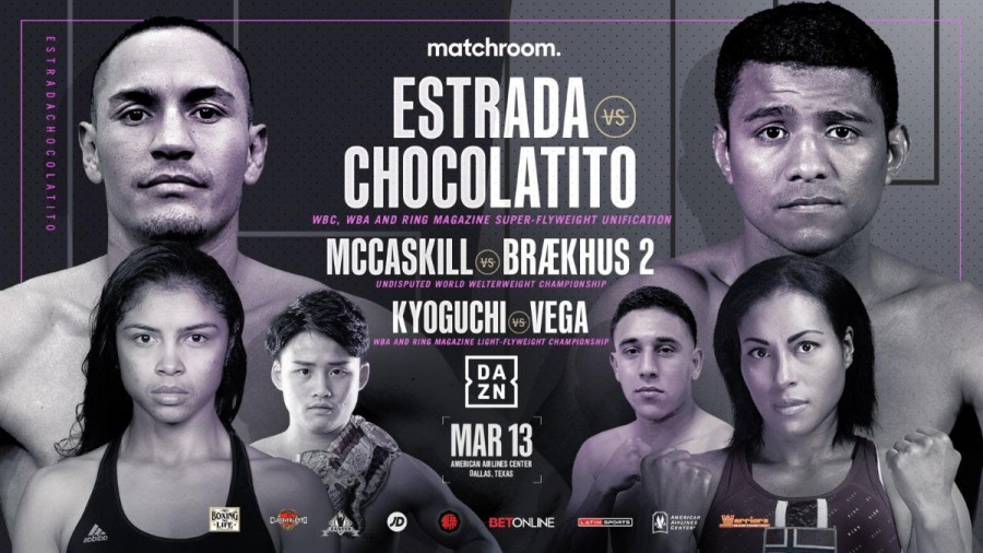 McCaskill-Brækhus and Kyoguchi-Vega Added To Estrada-Chocolatito Card