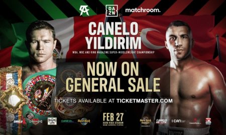 Tickets for Canelo Alvarez vs. Avni Yidirim on Sale