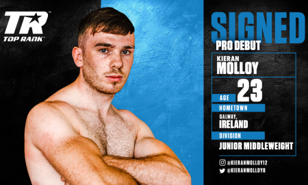 Kieran Molloy Signs Professional Contract with Top Rank