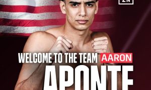 Aaron Aponte has signed a promotional deal with Eddie Hearn and Matchroom.