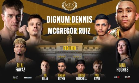 Friday: Danny Dignum-Grant Dennis Middleweight Battle & Return of Lee McGregor Tops London Fight Night LIVE on ESPN+