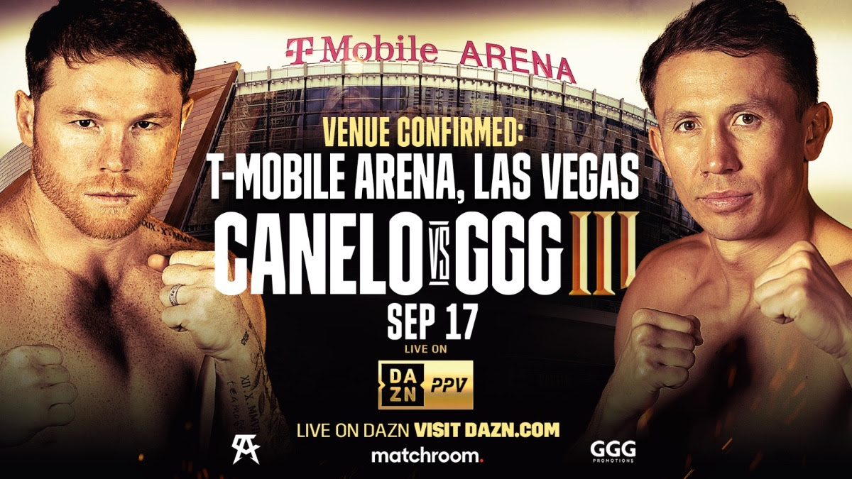 Undisputed Super Middleweight World Champion Saul ‘Canelo’ Alvarez and ​Unified Middleweight Champion Gennadiy ‘GGG’ Golovkin will clash in a blockbuster trilogy fight at T-Mobile Arena in Las Vegas Saturday, Sept. 17.