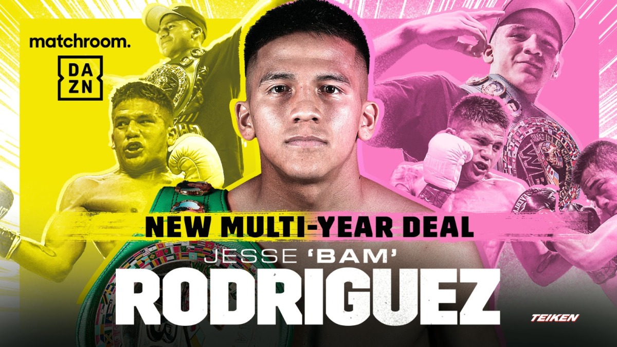 Jesse "Bam" Rodriguez has signed an extension to his long-term promotional deal with Eddie Hearn and Matchroom.
