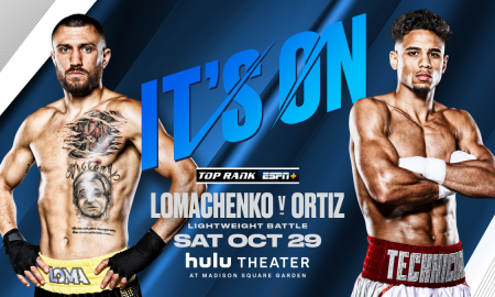 Lomachenko vs. Ortiz Set for September 15 at MSG